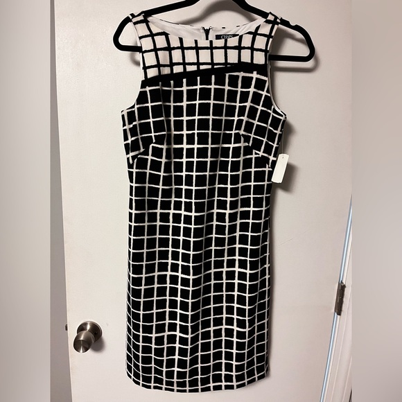 Chaps Dress size 4 Black and white - Picture 1 of 6